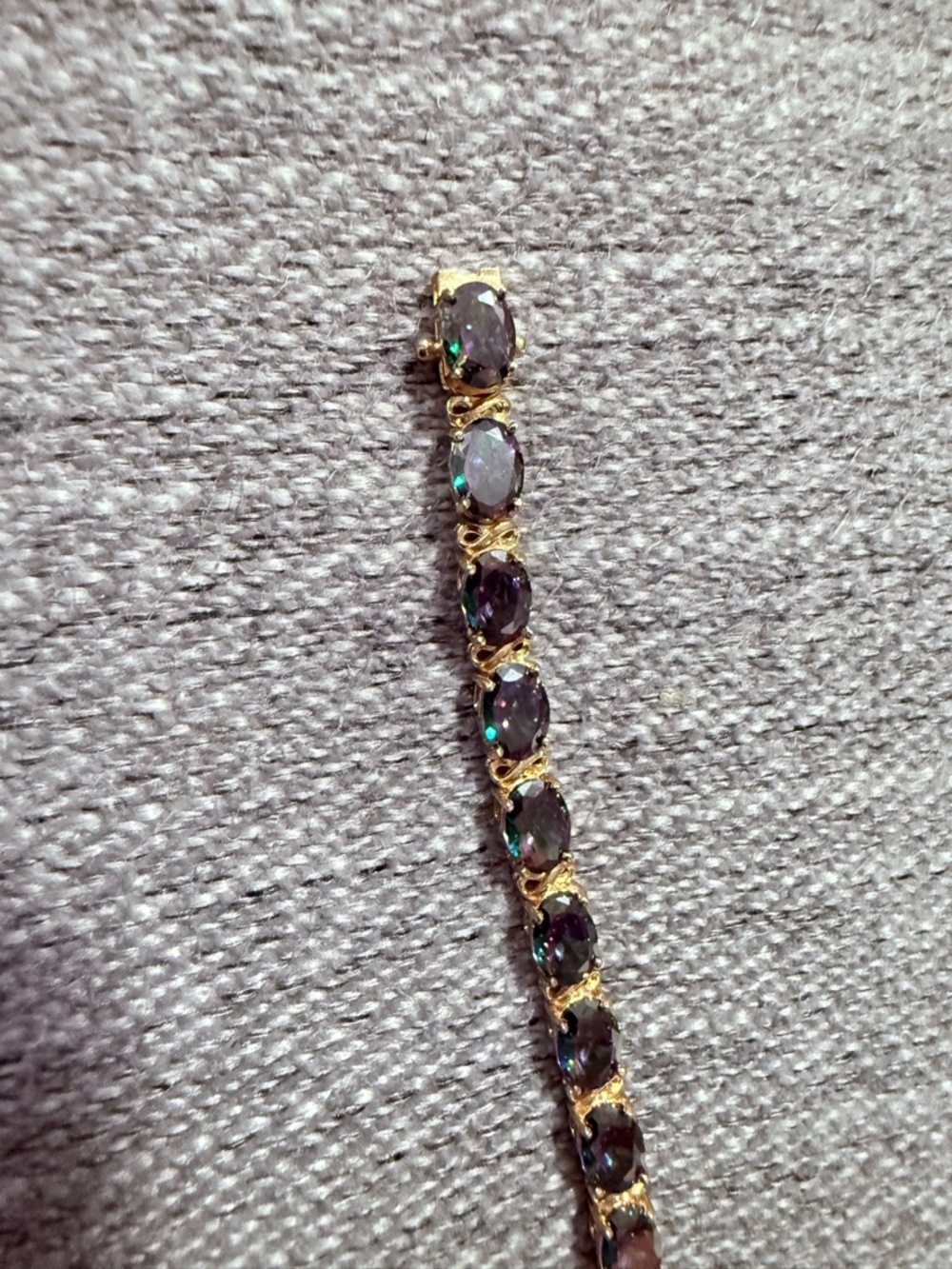 NWOT 12CT Northern Lights Quartz Link Bracelet, 7” Long - Picture 10 of 10